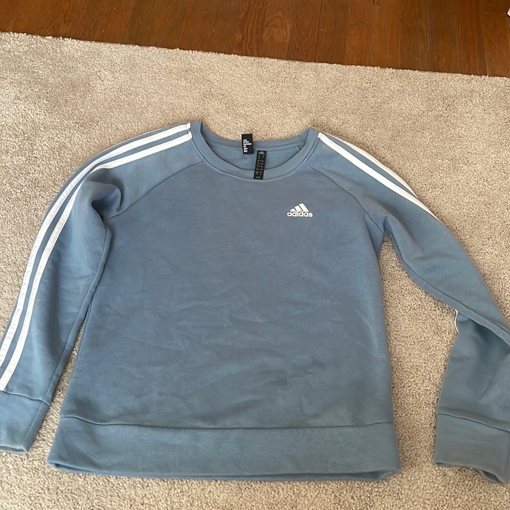 Blue adidas crewneck
